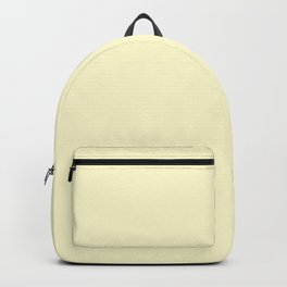 Pastel Lemon Yellow Pale Soft Meringue Yellow Backpack