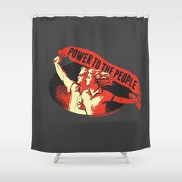Power to the People Shower Curtain