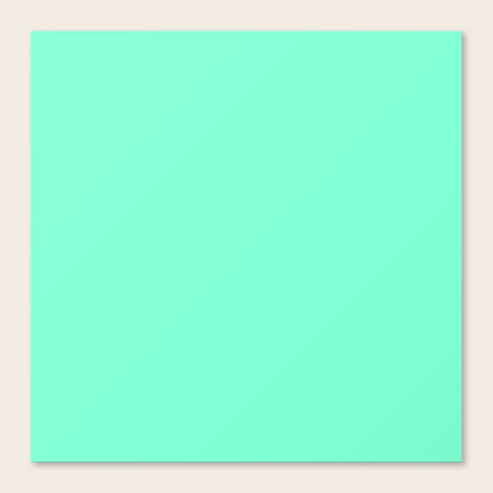 Solid Bright Aquamarine Aqua Blue Green Color Canvas Print By Podartist Society6
