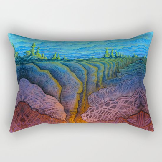 deep fracture Rectangular Pillow