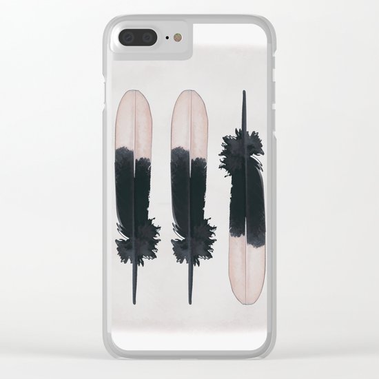 FEATHERS Clear iPhone Case