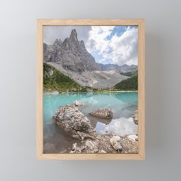 Sorapis lake - Italy Framed Mini Art Print