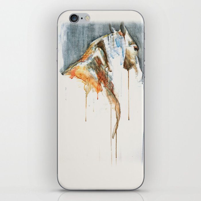 Equine Nude 1a - Horse Watercolor Painting iPhone Skin