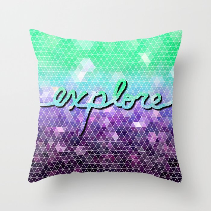 explore Throw Pillow