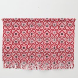 Heart Aesthetic - retro concentric hearts with crying eye  Wall Hanging