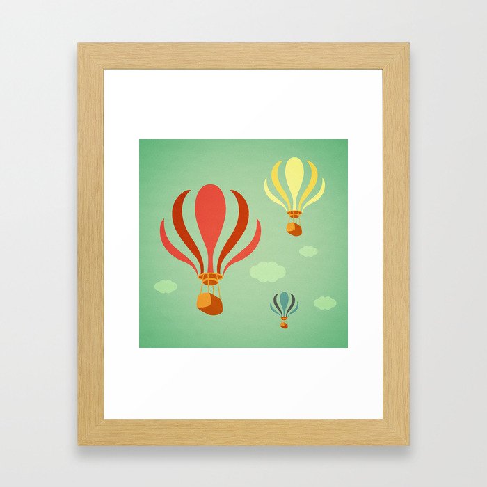 Hot Air Balloon Ride Framed Art Print