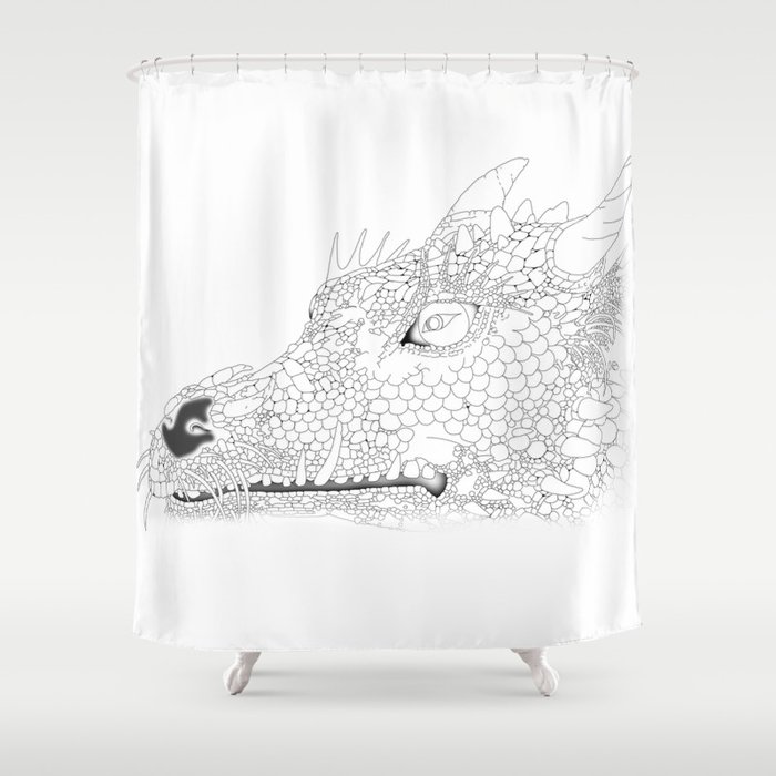 Dragons Head Shower Curtain