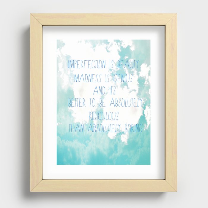 Imperfection Recessed Framed Print