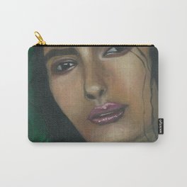 Lady in Green Carry-All Pouch