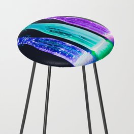 Three Colorful Bottles Blue Green And Purple Lightful Light Counter Stool