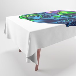 Alien research on cannabis Tablecloth