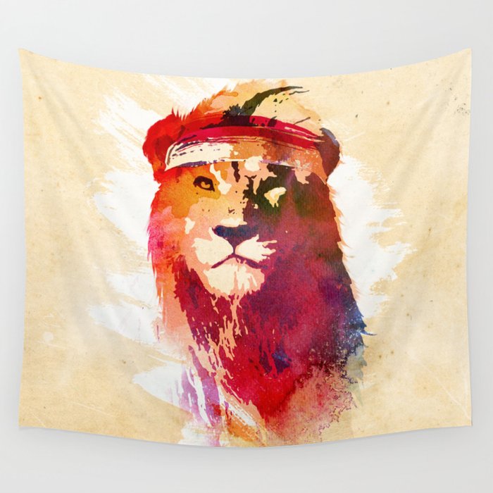 Lion tapestries top
