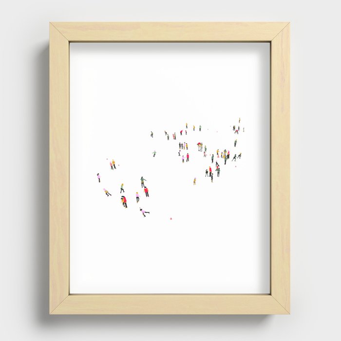 Ice skating rink Recessed Framed Print