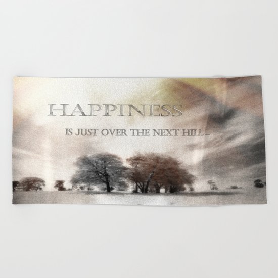 Happiness Beach Towel