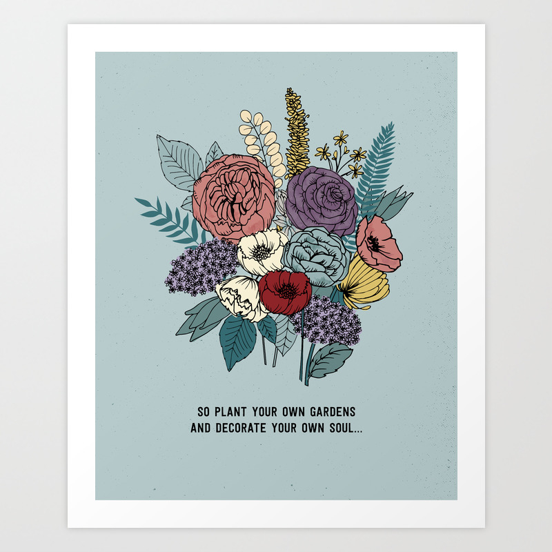 Plant Your Own Garden Art Print By Ninenineteendesign Society6