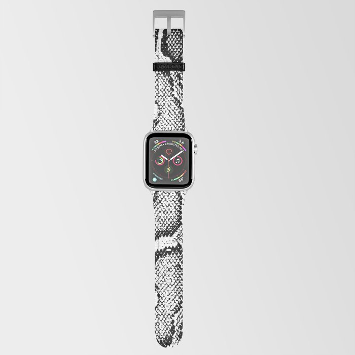 SNAKE SKIN PYTHON BLACK AND WHITE Apple Watch Band by SUBGRL