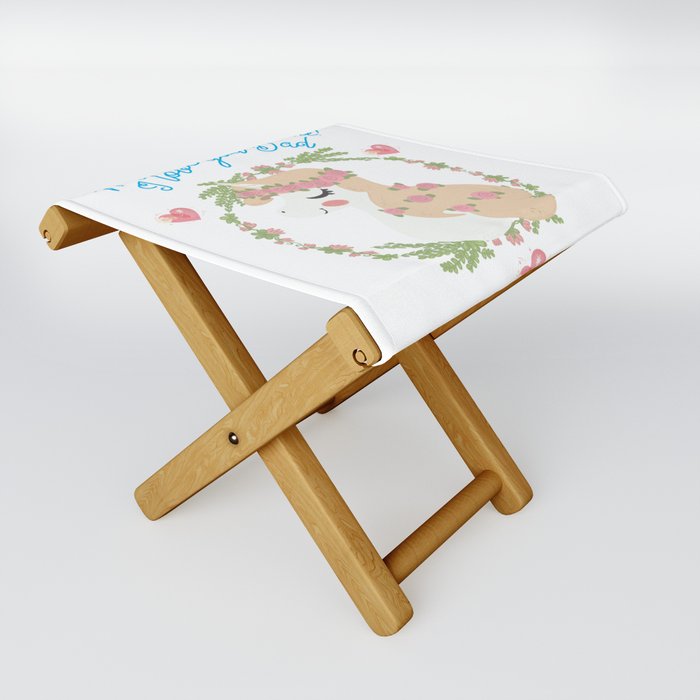 THIS UNICORN'S DAD IS AWESOME Folding Stool