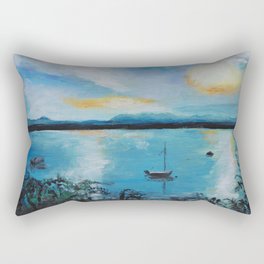 Lake Champlain at Sunset Rectangular Pillow