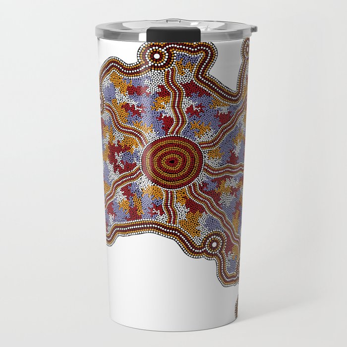 Aboriginal Australia - Authentic Aboriginal Art Travel Mug