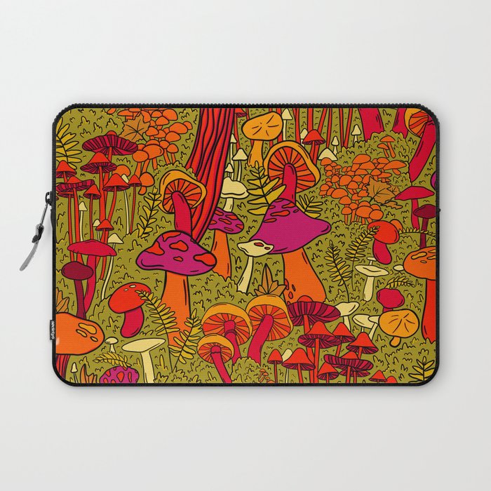 Mushrooms in the Forest Laptop Sleeve
