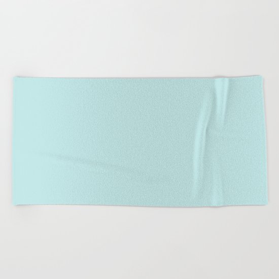 Simply Succulent Blue Beach Towel