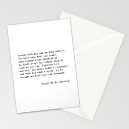 Ralph Waldo Emerson Quote Stationery Cards