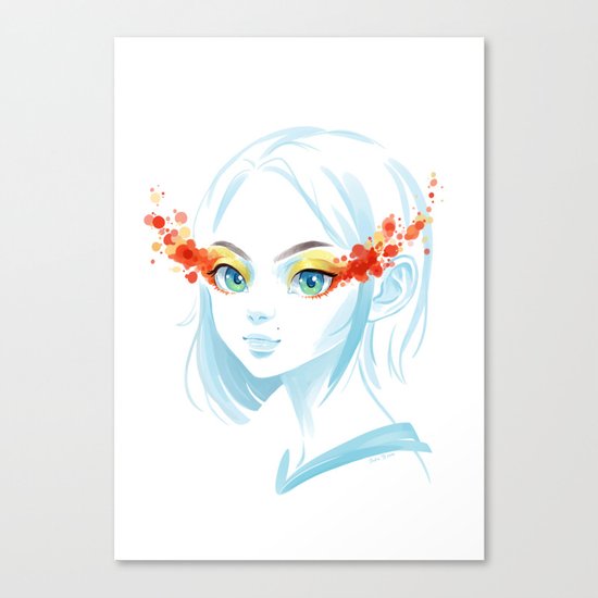 Glance Canvas Print