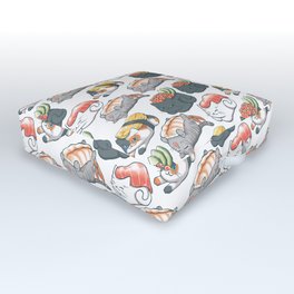 Sushi Cats Outdoor Floor Cushion | Cat, Curated, Manga, Drawing, Kawaii, Animal, Pattern, Sushi, Cats, Digital 