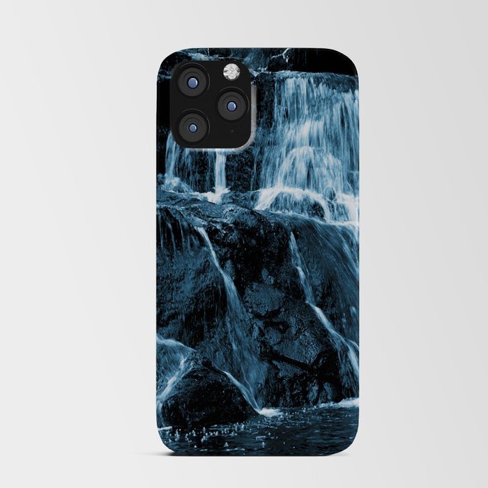Scottish Highlands Waterfall in Tundra and Marmalade  iPhone Card Case