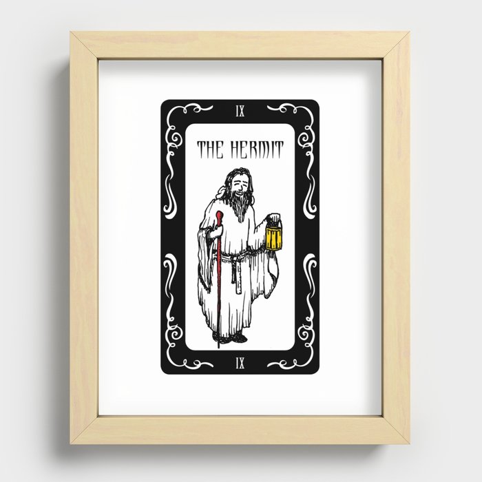 The Hermit Tarot Recessed Framed Print