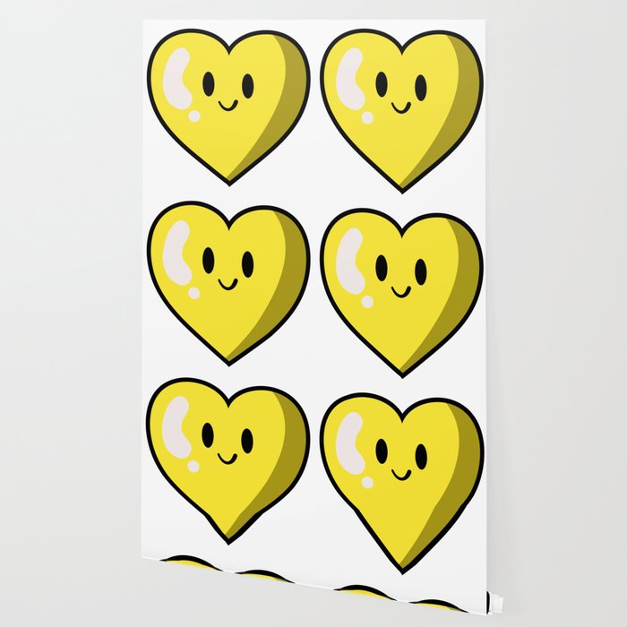 Yellow Heart Valentines Edition Wallpaper By Adrianavincenti
