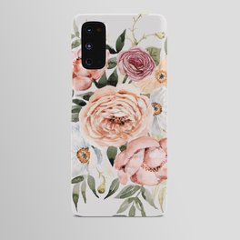 Muted Peonies and Poppies Android Case