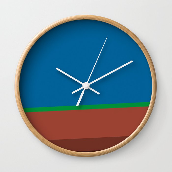 Elements - EARTH - plain and simple Wall Clock