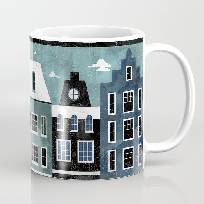 Amsterdam Travel Poster Coffee Mug