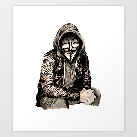 Anonymous Gangster Art Print