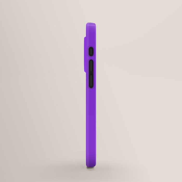 Bright Fluorescent Neon Purple iPhone Case by PodArtist