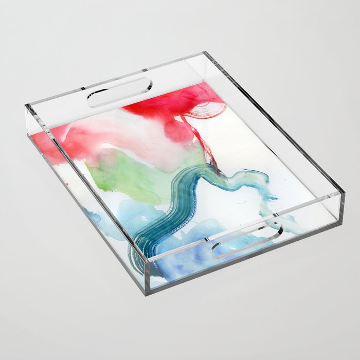 abstract candyclouds N.o 5 Acrylic Tray