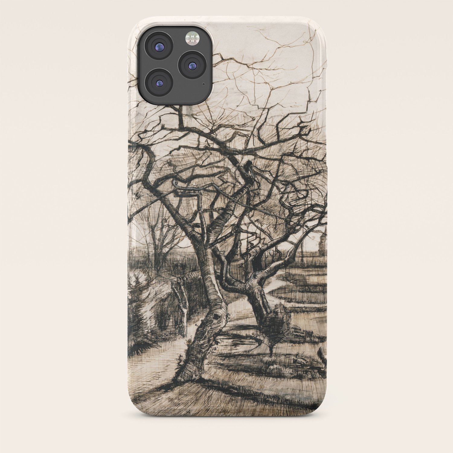 Van Gogh The Parsonage Garden At Nuenen In Winter Iphone Case By