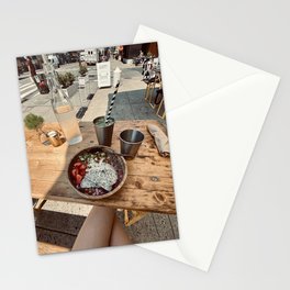 nyc perspective in the summer Stationery Cards