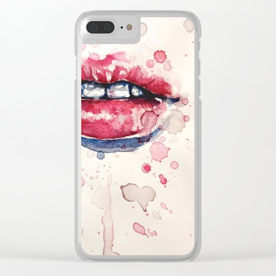 lips 2 Clear iPhone Case