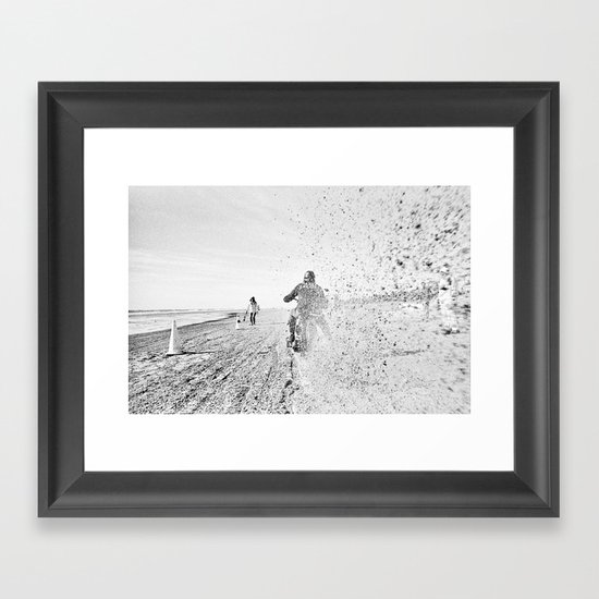 The Race of Gentlemen bw 12 Framed Art Print