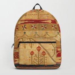 Bikaner Dhurrie Northwest Indian Cotton Kilim Print Backpack