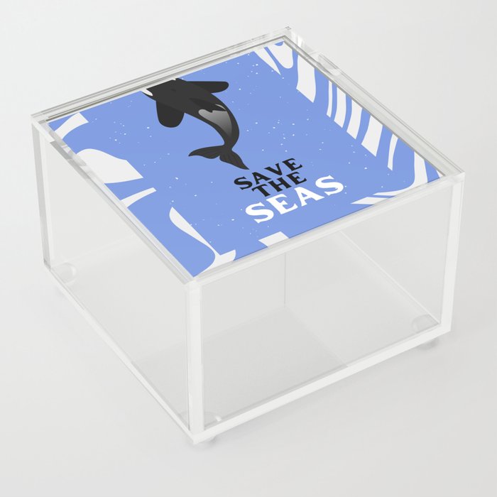 World Oceans Day - Save the seas Acrylic Box