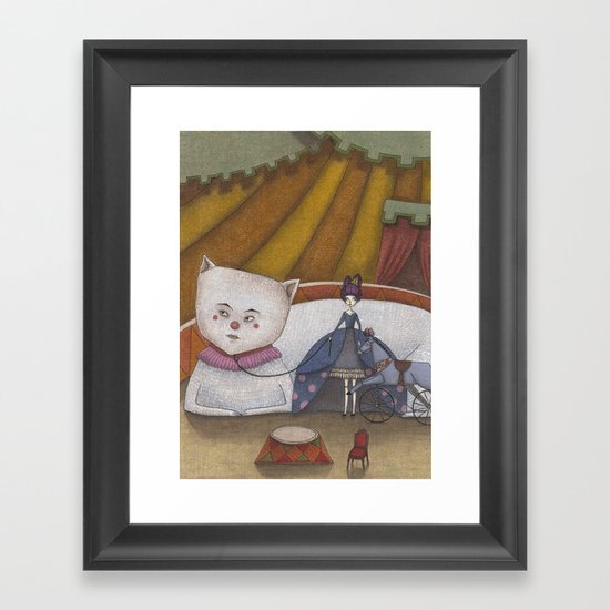 My Cat and I Framed Art Print