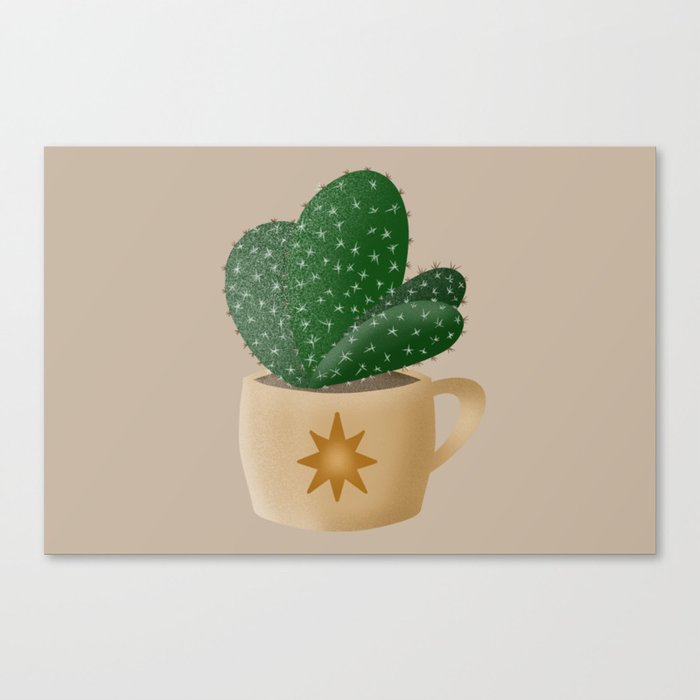 Xmas cactus Canvas Print