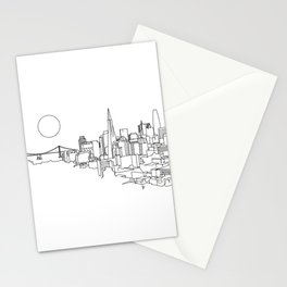 San Francisco Minimalist Skyline Stationery Card