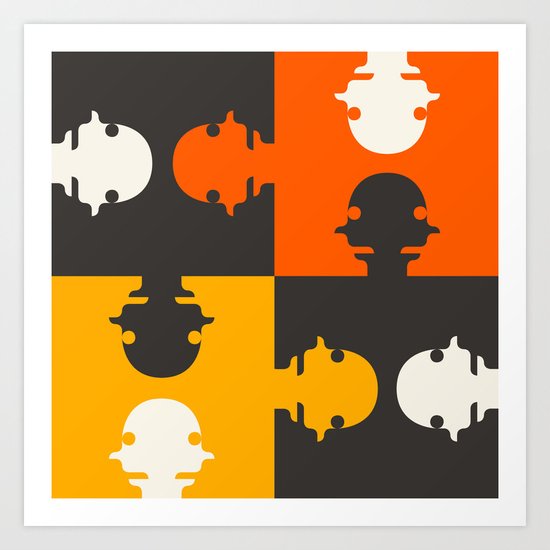 PUZZLED Art Print