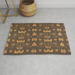 Rooster Kingdom Grains of Rice Rug