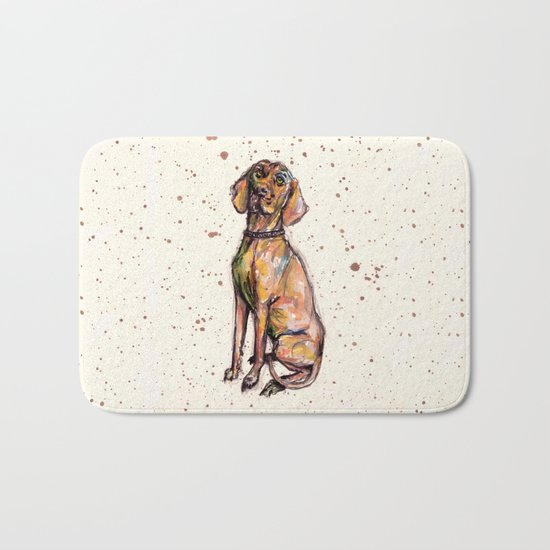 Hungarian Vizsla Dog Bath Mat