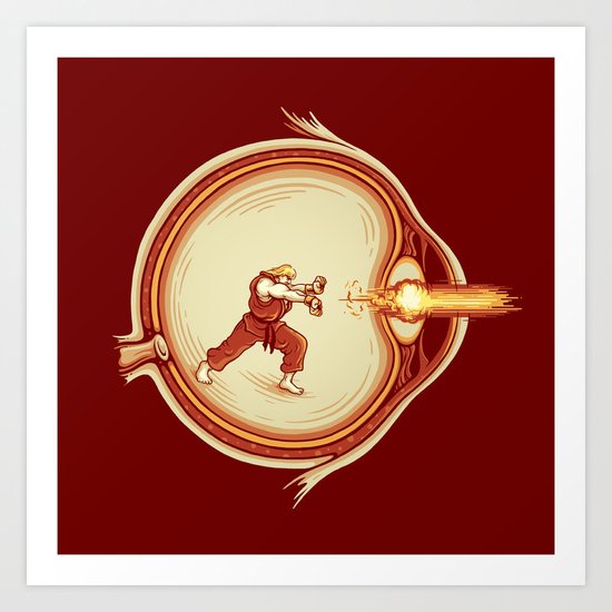 Optic Blast Art Print